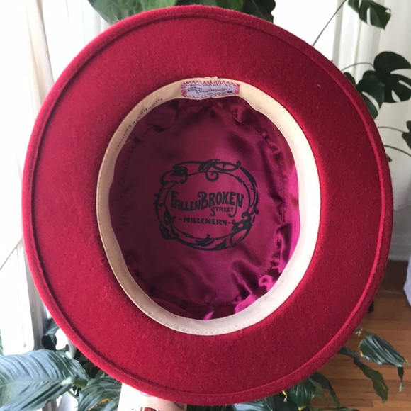 Red Felt Hat by Fallen Broken Street - Picture 2 of 3
